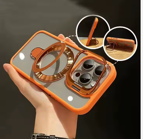 Coque magnétique  iPhone avec  double support intégré| Pratique et Stylé