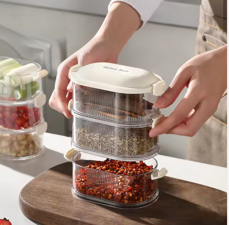 Boites de stockage épices à plusieurs niveaux