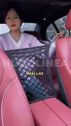filets organisateur pour voiture  - maille de rangement entre les sièges