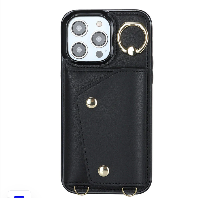 Coque luxueux Iphone_Portefeuille integré