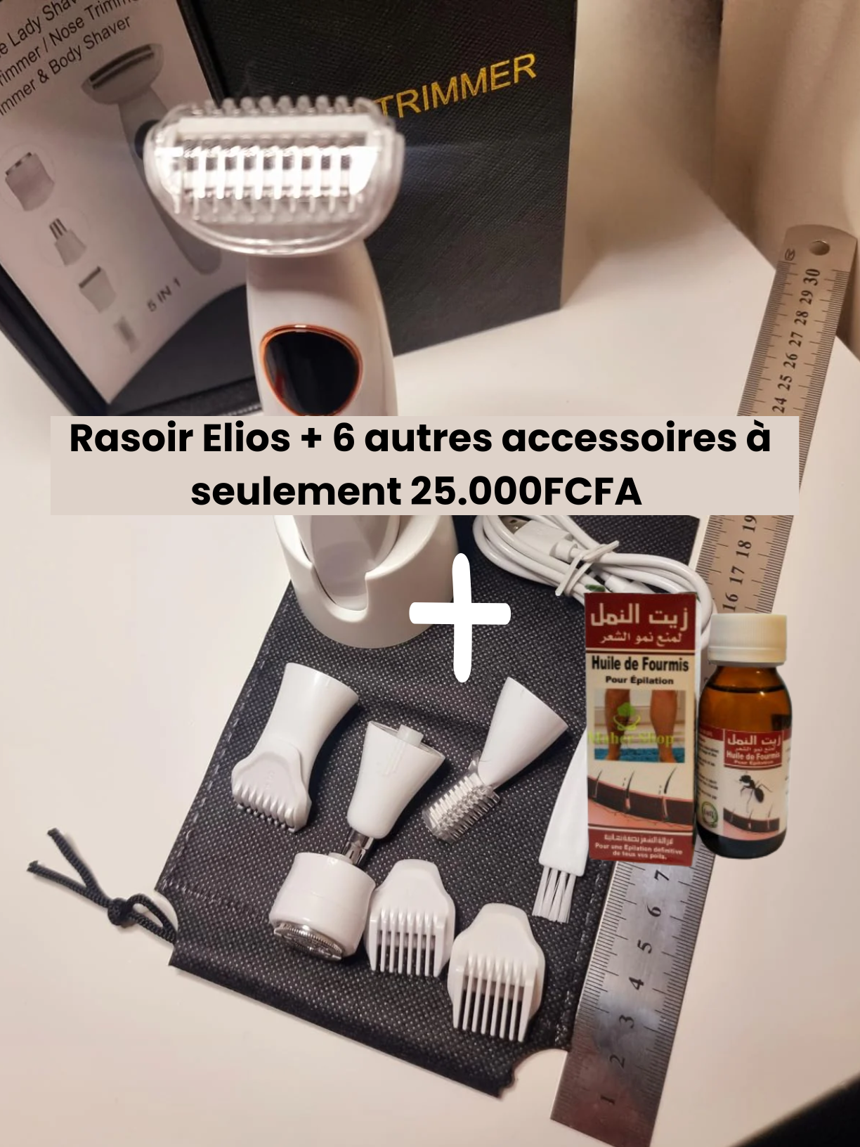 Rasoir Feminin  Multifonctionnel 5-en-1 Elios