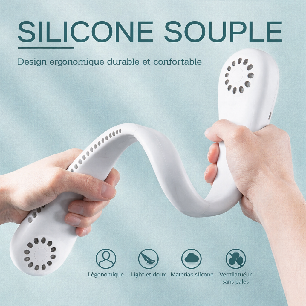 Ventilateur flexible en silicone