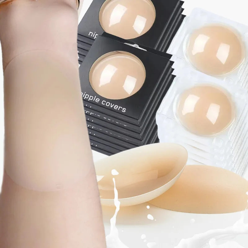 Couvres-mamelons invisibles premium pour femmes- Confort et Discrétion