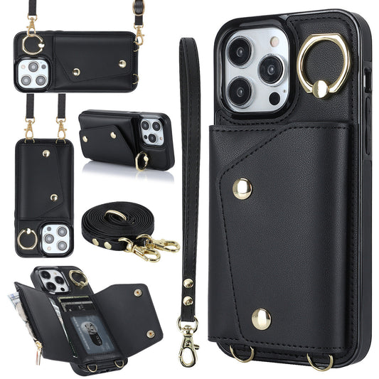 Coque luxueux Iphone_Portefeuille integré